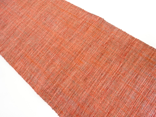 手織り真綿紬　織柄名古屋帯